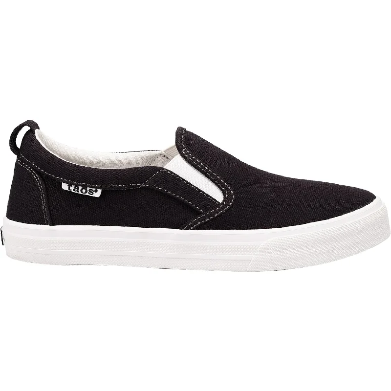 Casual Shoes with slim fit-Comfortable-casual-shoes-for-picnic-trips-Women's Taos Rubber Soul Black/White Canvas