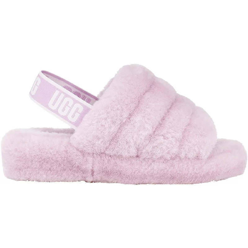 Coastal Slippers-Plush slippers for luxurious lounging-Women's UGG Fluff Yeah Slide California Aster Sheepskin