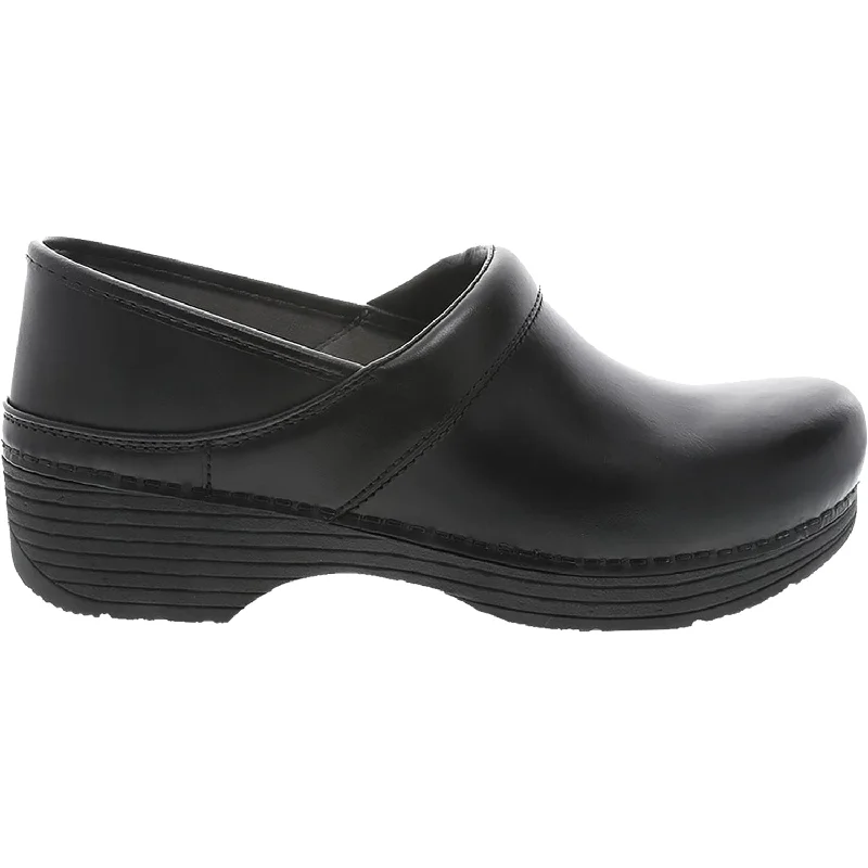 mules for everyday comfort-Women's Dansko LT Pro Black Leather