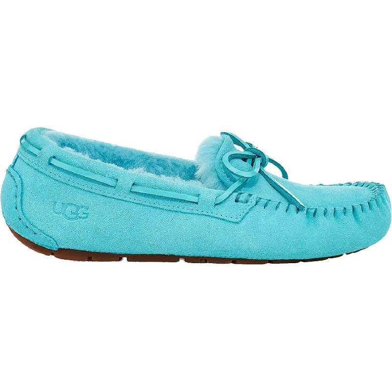 Multi-Color Slippers-Comfortable slippers for wearing at home all day-Women's UGG Dakota Clear Water Suede