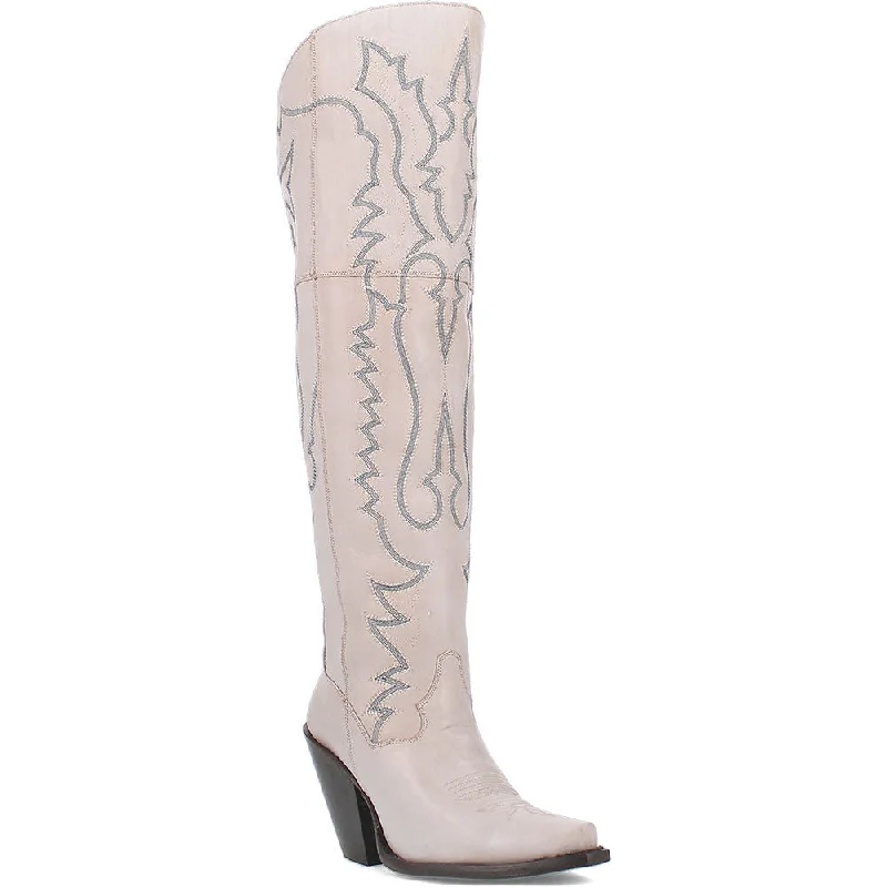 Boots neutral tone-Dan Post Women's Tall White Western Loverly Boots