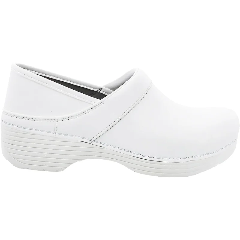 stylish clogs for ultimate comfort-Women's Dansko LT Pro White Box Leather