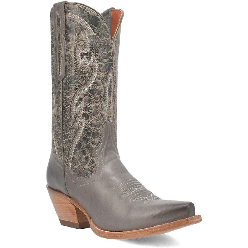 Boots breeze light-Dan Post Women's Tria Gray Leather Boots