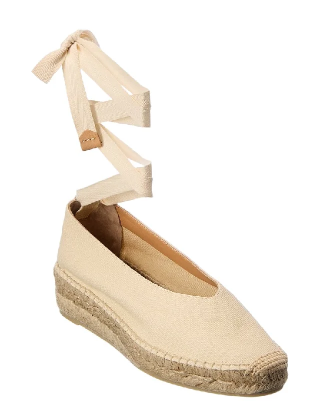 Abstract Sandals-Sandals for everyday outdoor wear-Castañer Gea Canvas Wedge Sandal