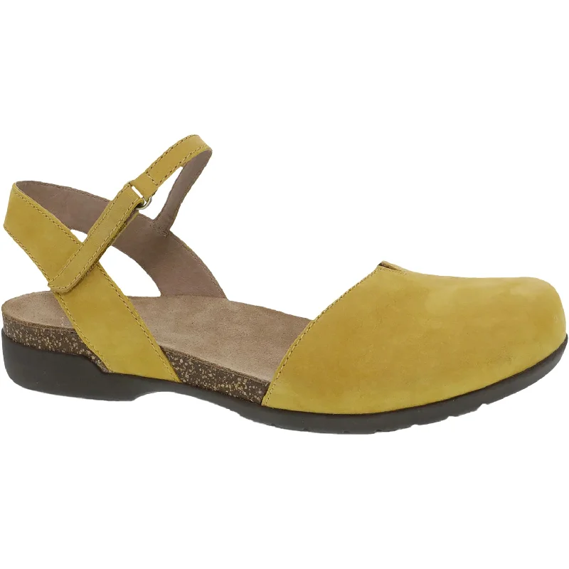 Casual Shoes with matching-Stylish-casual-shoes-for-casual-lifestyle-Women's Dansko Rowan Mustard Nubuck