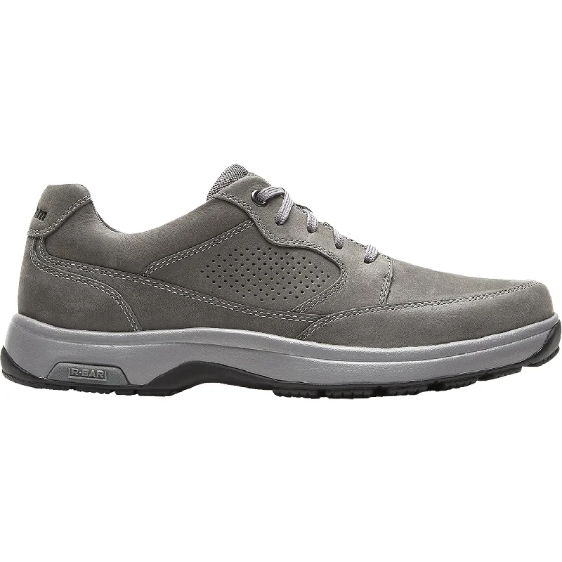 Casual Shoes with low profile-Casual-shoes-for-spring-runs-Men's Dunham 8000 Blucher Steel Grey Nubuck