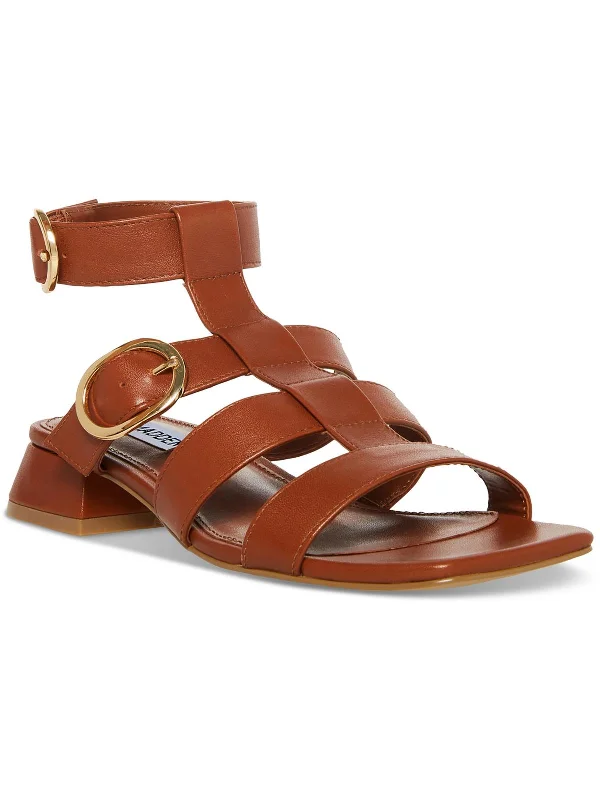 Travel Sandals-Sandals for hiking and outdoor fun-Aylin Womens Leather Square Toe Gladiator Sandals