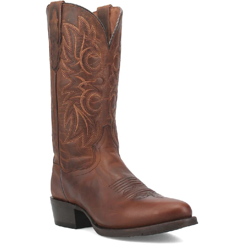 Boots globe trotter-Dan Post Cottonwood Toe Western Rust Copper Medium Boots