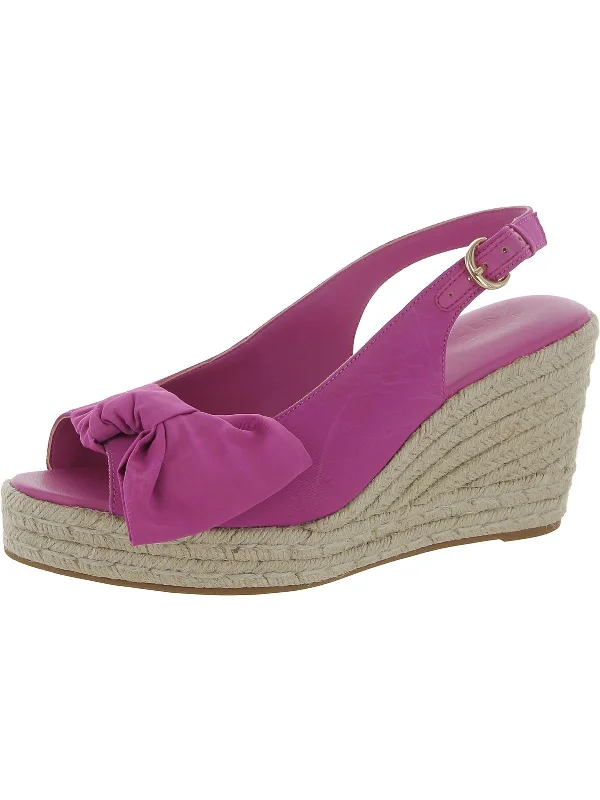 Sporty Sandals-Comfortable sandals for exploring new places-Bettina Womens Peep-Toe Slingback Wedge Sandals