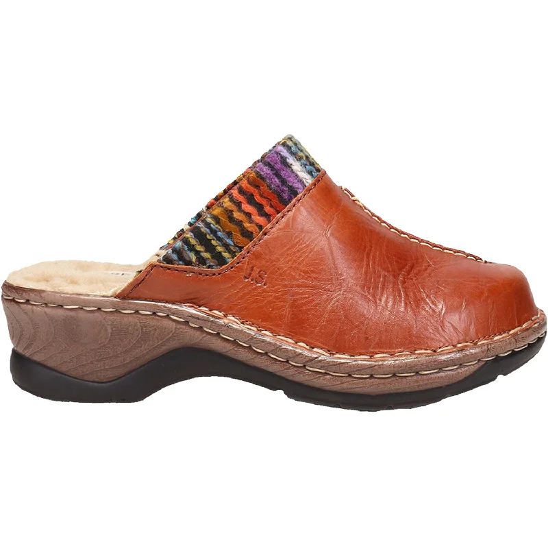 clogs for comfortable long-day wear-Women's Josef Seibel Catalonia 59 Brandy Leather