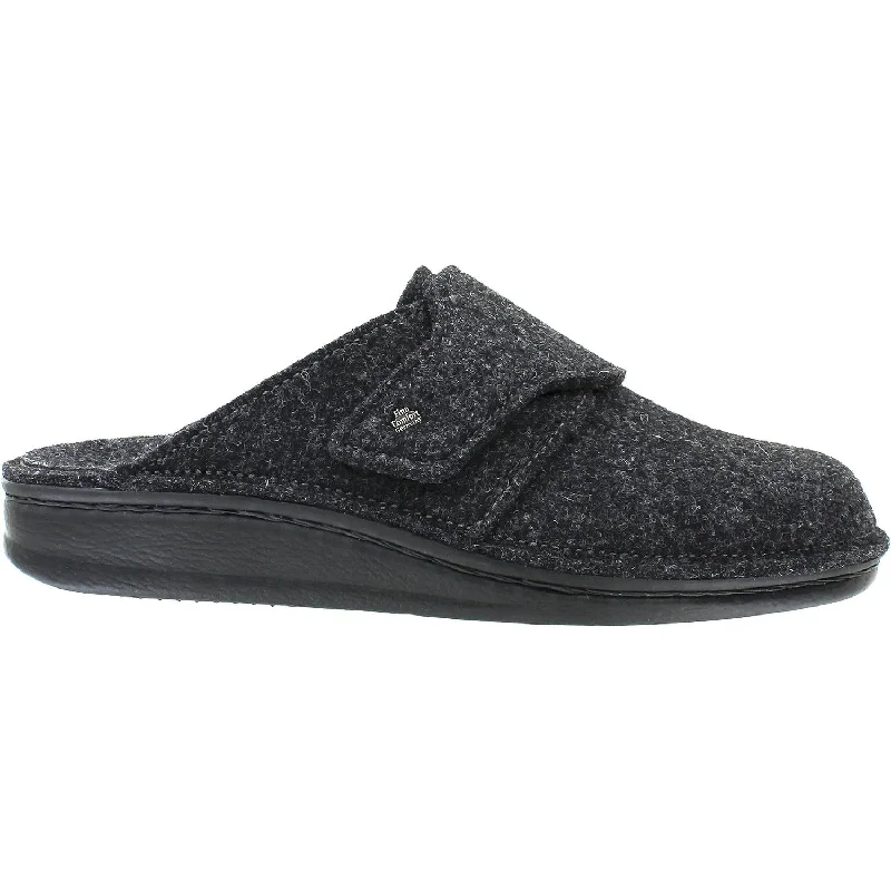 stylish mules with padded insole-Men's Finn Comfort Tirol Anthracite Wool