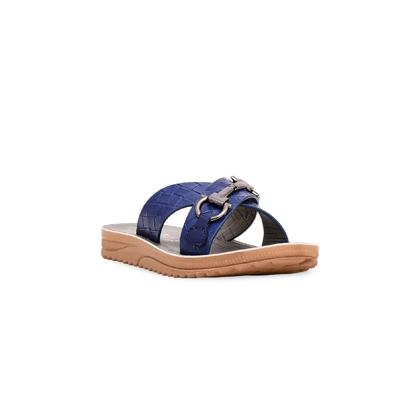 Hand-Wash Slippers-Relaxing slippers for day-to-day comfort-Boys Blue Formal Slipper KD4702