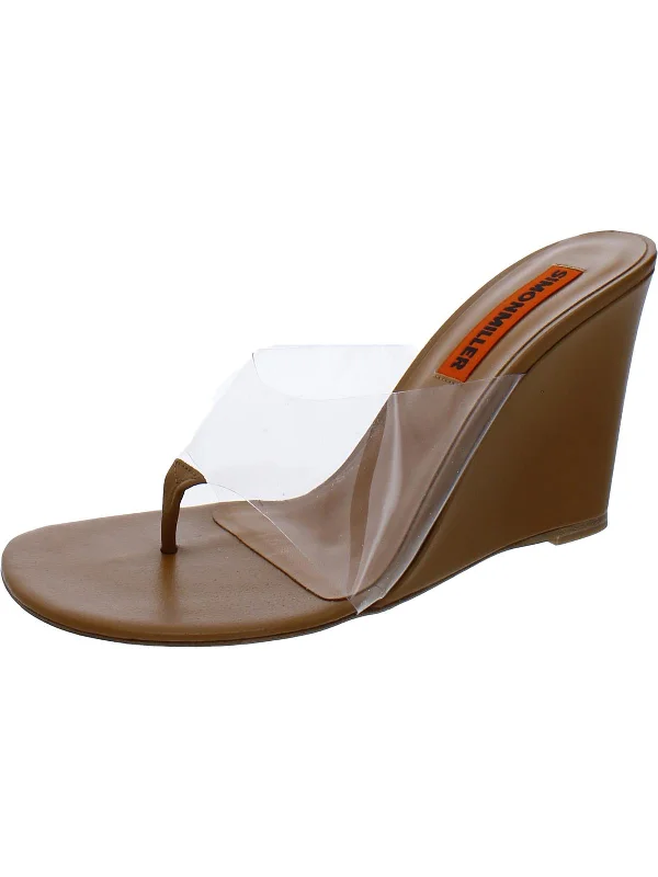 Sandals for Morningwear-Sandals for casual wear with great support-F251 Womens Leather Wedge Wedge Sandals