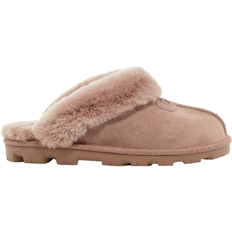 Pre-Washed Slippers-Comfortable slippers for chilly mornings indoors-Women's UGG Coquette Caribou Sheepskin