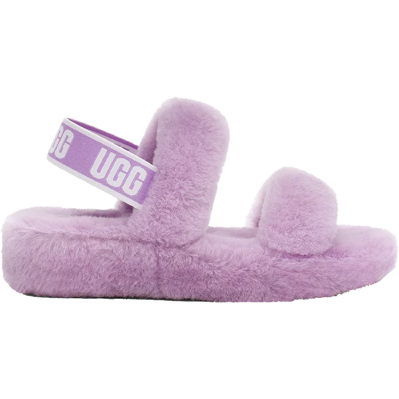 Relaxing Slippers-Plush slippers for ultimate relaxation moments-Women's UGG Oh Yeah Lilac Bloom Sheepskin