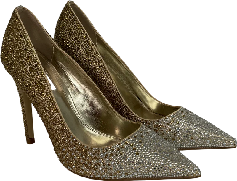 Dune Metallic Ombre Diamanté Heels UK 4 EU 37 👠