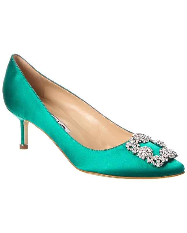 Manolo Blahnik Hangisi 50 Satin Pump