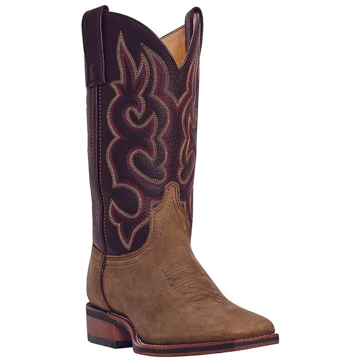 Boots construction wear-Laredo Lodi Cream & Burgundy Genuine Leather Boots