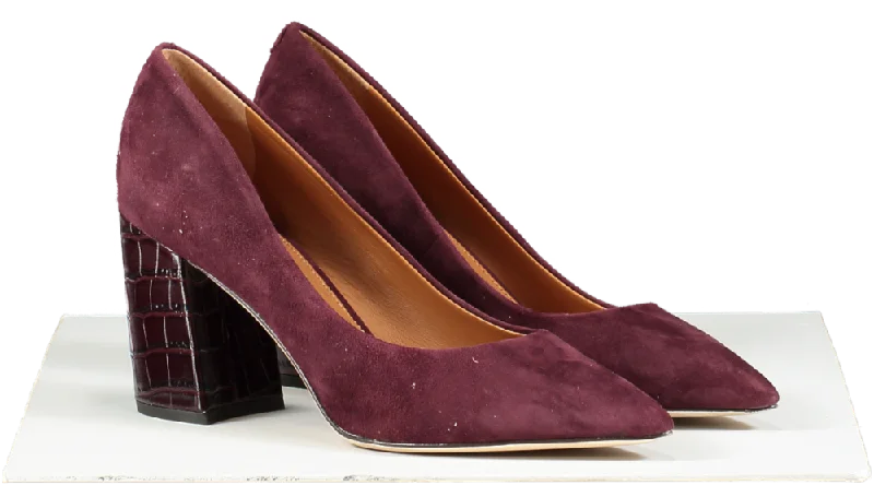 J.Mclaughlin Purple Beatrice Suede Heels UK 7 EU 40 👠