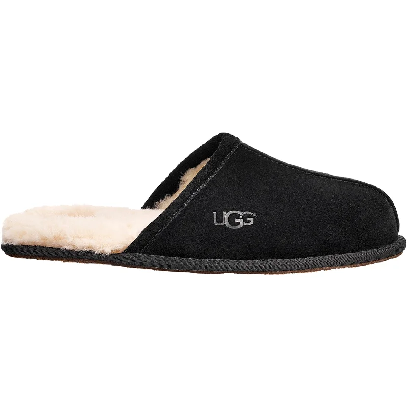 New-Arrival Slippers-Comfortable slippers for indoor relaxation sessions-Men's UGG Scuff Black Suede