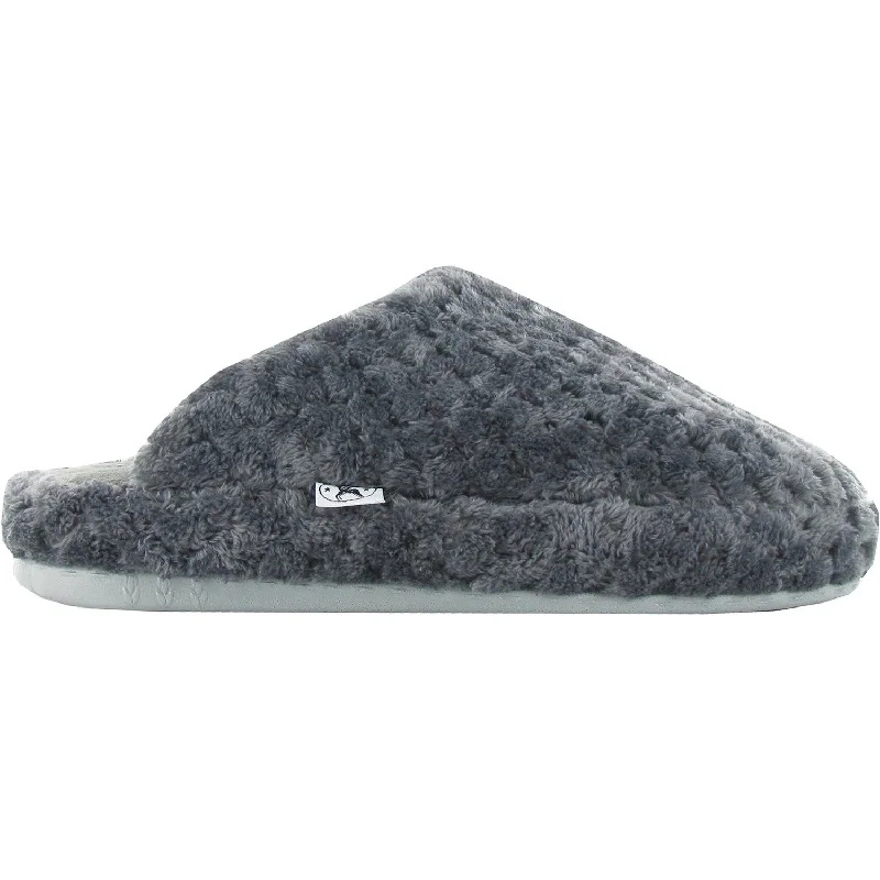 Throwback Slippers-Comfortable slippers for unwinding indoors after work-Women's Naot Unwind Grey Fleece