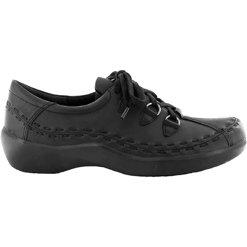 Casual Shoes with rural charm-Stylish-casual-shoes-for-chilly-days-Women's Ziera Allsorts Black Leather