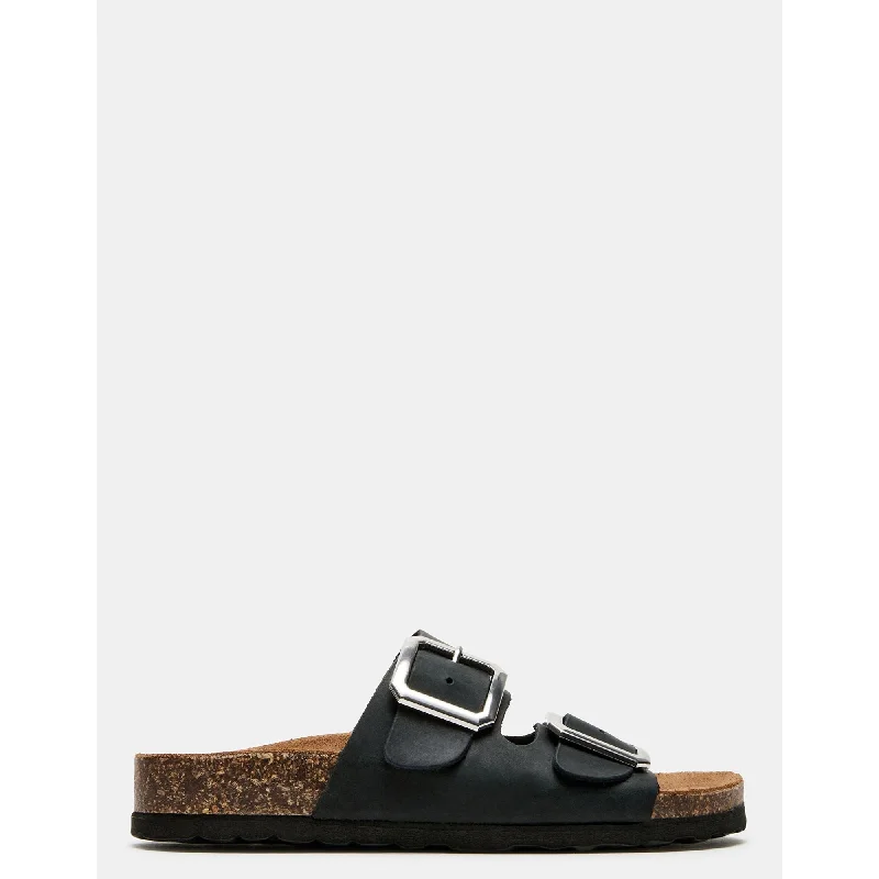 Fishing Sandals-Comfortable sandals for beach and sun-Jesse Black Leather