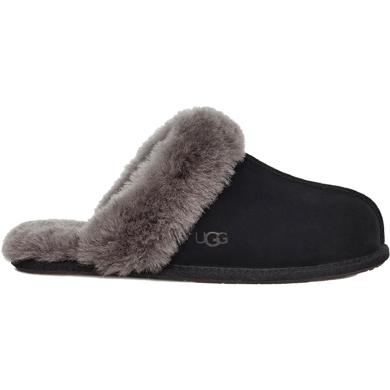 Slipper-Shoes-Cozy slippers for perfect winter vibes-Women's UGG Scuffette II Black/Grey Suede