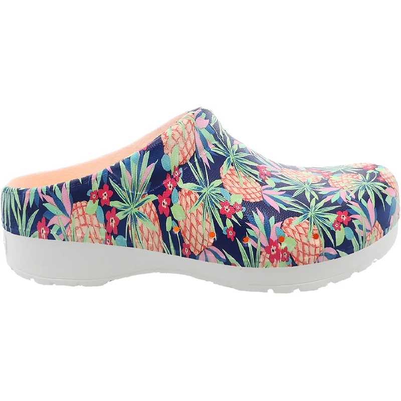 clogs for stylish home wear-Women's Dansko Kane Pineapples EVA