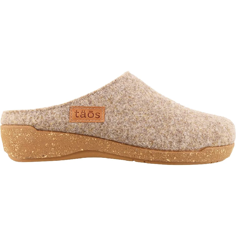 stylish clogs for long wear-Women's Taos Woollery Warm Sand Wool