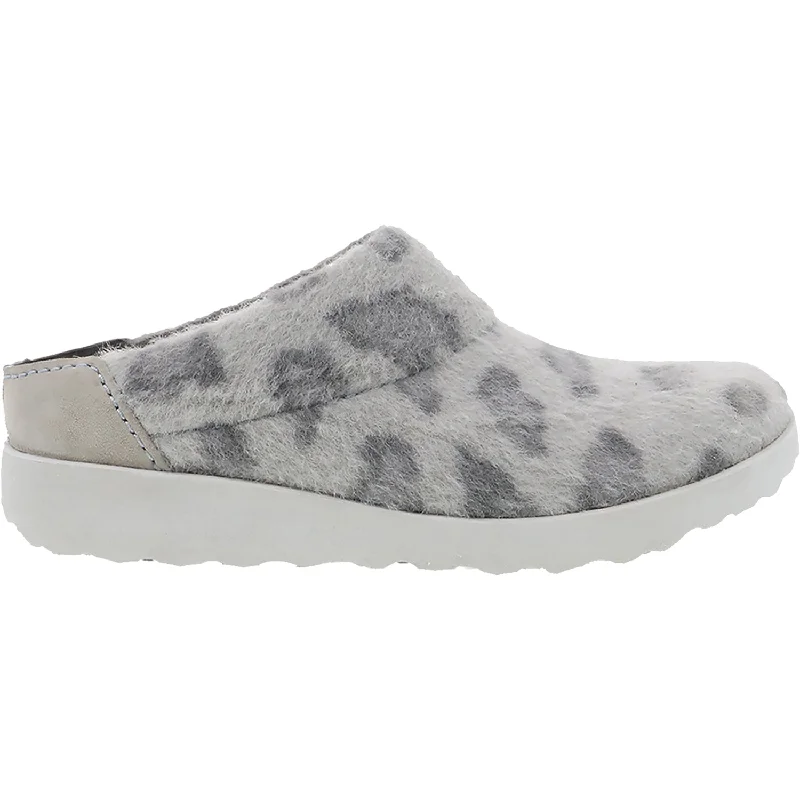 Women's Dansko Lucie Grey Leopard Wool