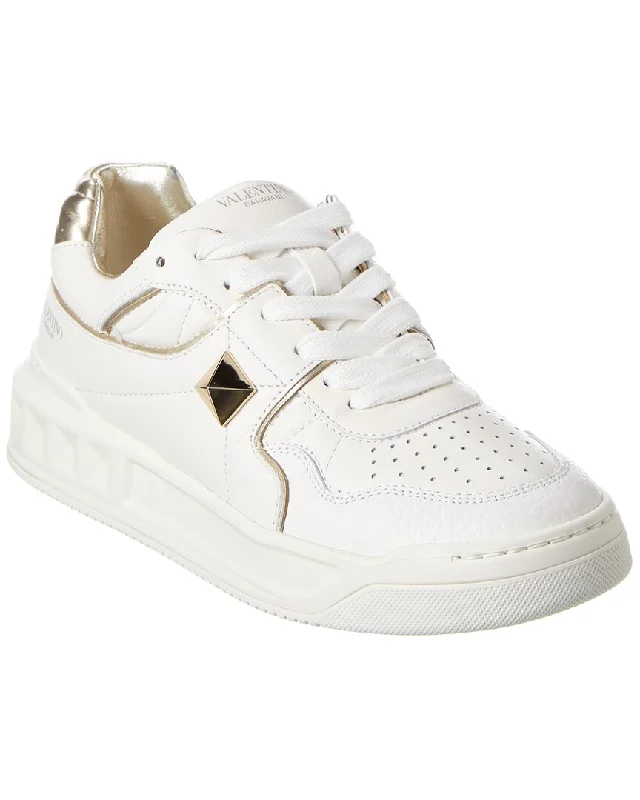 Athletic Shoes all ages-Self-Care Mules & Clogs-Athletic shoes for women with mesh fabric-Valentino Roman Stud Leather Sneaker