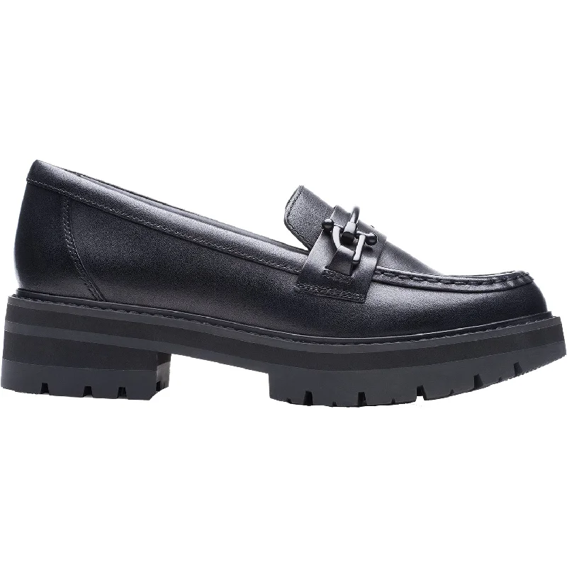 Casual Shoes barbecue-Comfortable-casual-shoes-for-cold-weather-Women's Clarks Orianna Bit Black Leather