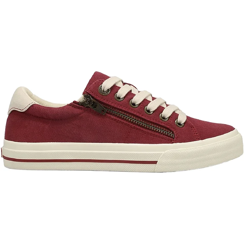 Casual Shoes vegan-Best-casual-shoes-for-office-wear-Women's Taos Z Soul Crimson/Ecru Vintage Canvas