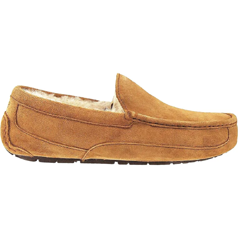 Calming Slippers-Cozy slippers for ultimate foot care indoors-Men's UGG Ascot Chestnut Suede