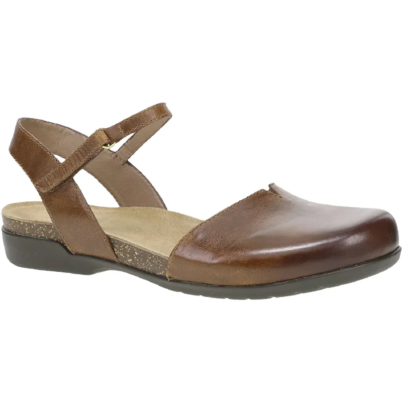 Women's Dansko Rowan Tan Waxy Burnished Nubuck