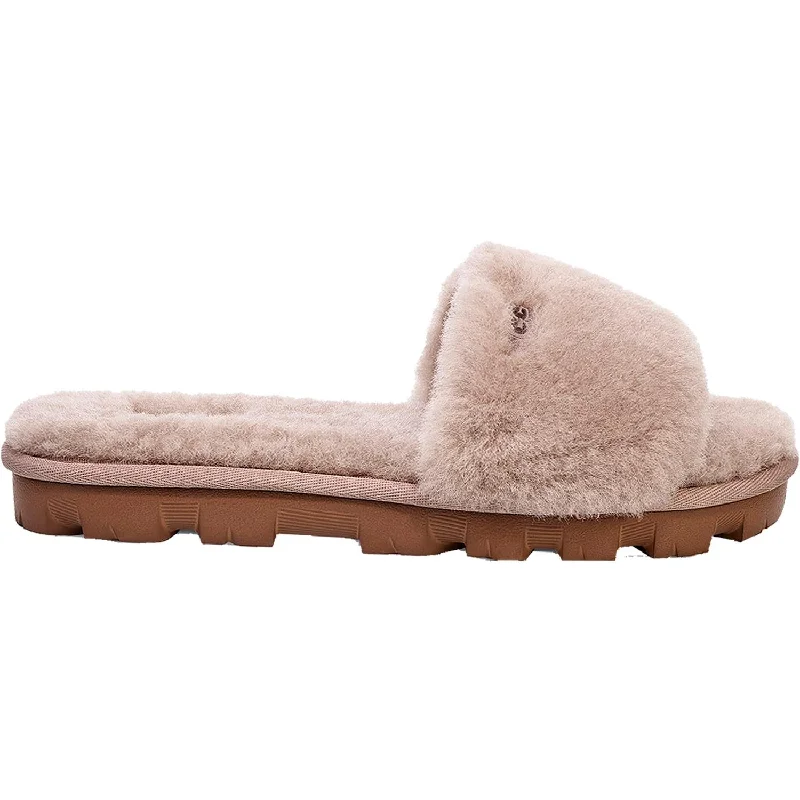 Stretchy Slippers-Plush slippers for enjoying cozy moments-Women's UGG Cozette Slide Oyster Sheepskin