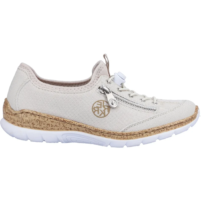 Casual Shoes with unique-Comfortable-casual-shoes-for-long-jogs-Women's Rieker N4263-81 Nikita 63 Kreide/Perlcreme Synthetic