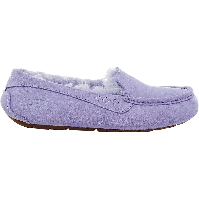 Button Slippers-Soft slippers for ultimate foot care-Women's UGG Ansley Cornflower Suede