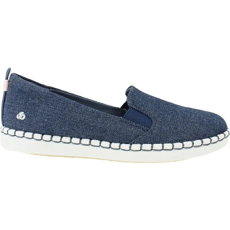 Casual Shoes home-Best-casual-shoes-for-long-walks-Women's Clarks CS Step Glow Slip Denim Canvas