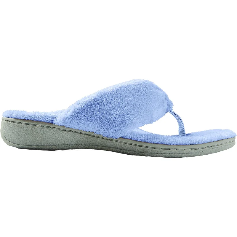 Sleep Slippers-Plush slippers for comfortable, stylish wear indoors-Women's Vionic Gracie Blue Fabric