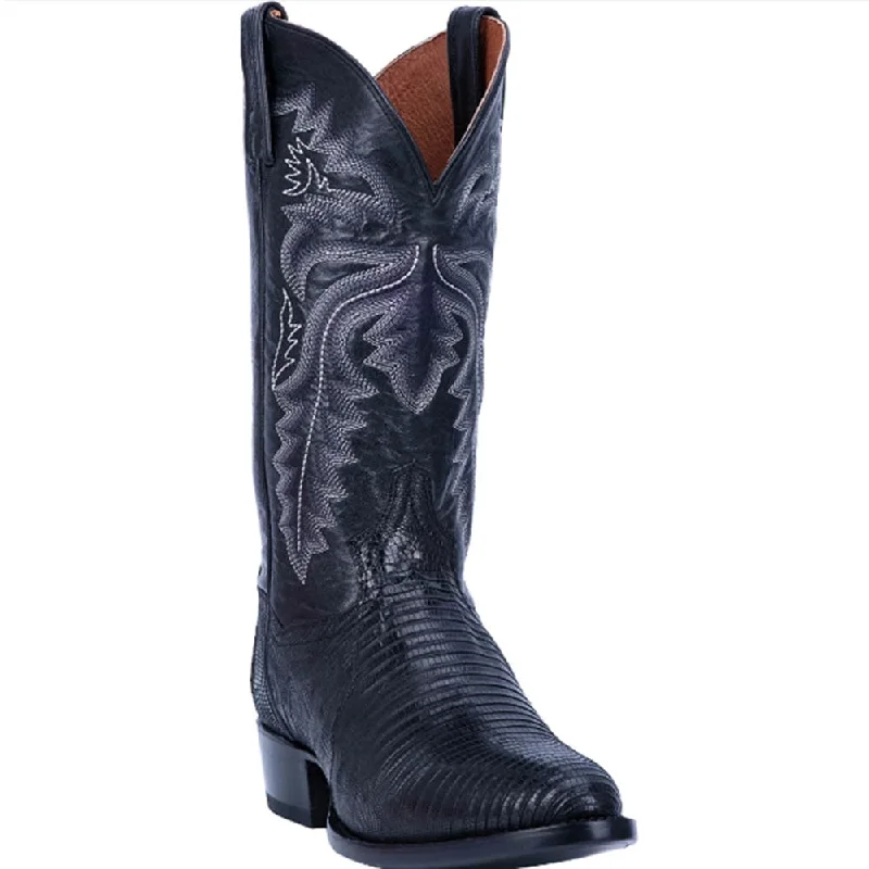 Boots effortless step-Dan Post Black Winston Lizard Men’s Boot