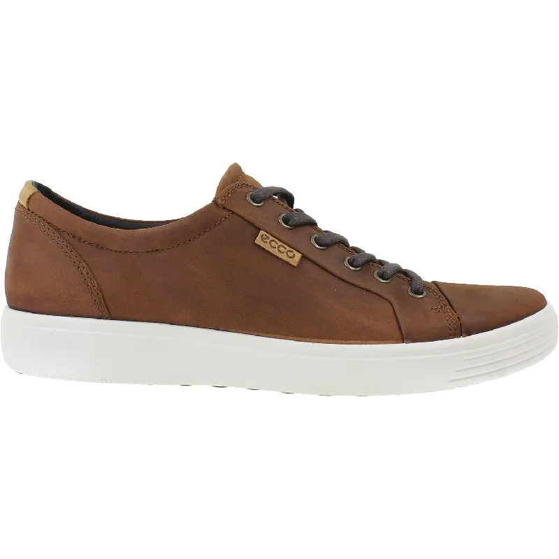 Casual Shoes neutral-Comfortable-casual-shoes-with-durable-soles-Men's Ecco Soft 7 Sneaker Cognac Drago Leather