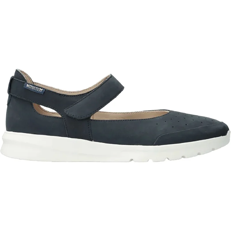 Casual Shoes comfortable-Lightweight-casual-shoes-Women's Mephisto Marsia Jeans Blue Nubuck