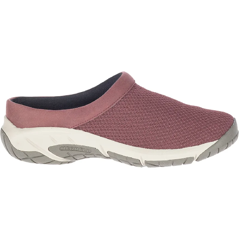 slip-on clogs for comfortable fit-Women's Merrell Encore Breeze 4 Marron Leather/Mesh