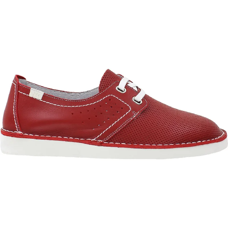 Casual Shoes driving shoes-Casual-shoes-with-memory-foam-footbed-Men's Sabrinas Dunas 9651 Red Leather