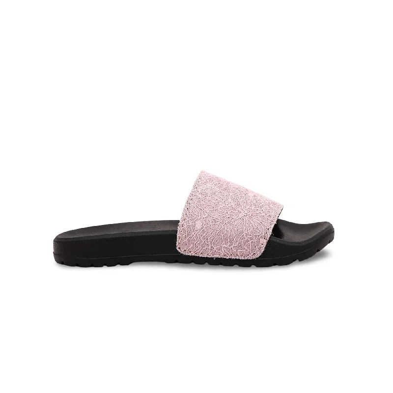 Punk Slippers-Comfortable slippers for indoor moments-Girls Pink Casual Slipper KD5420