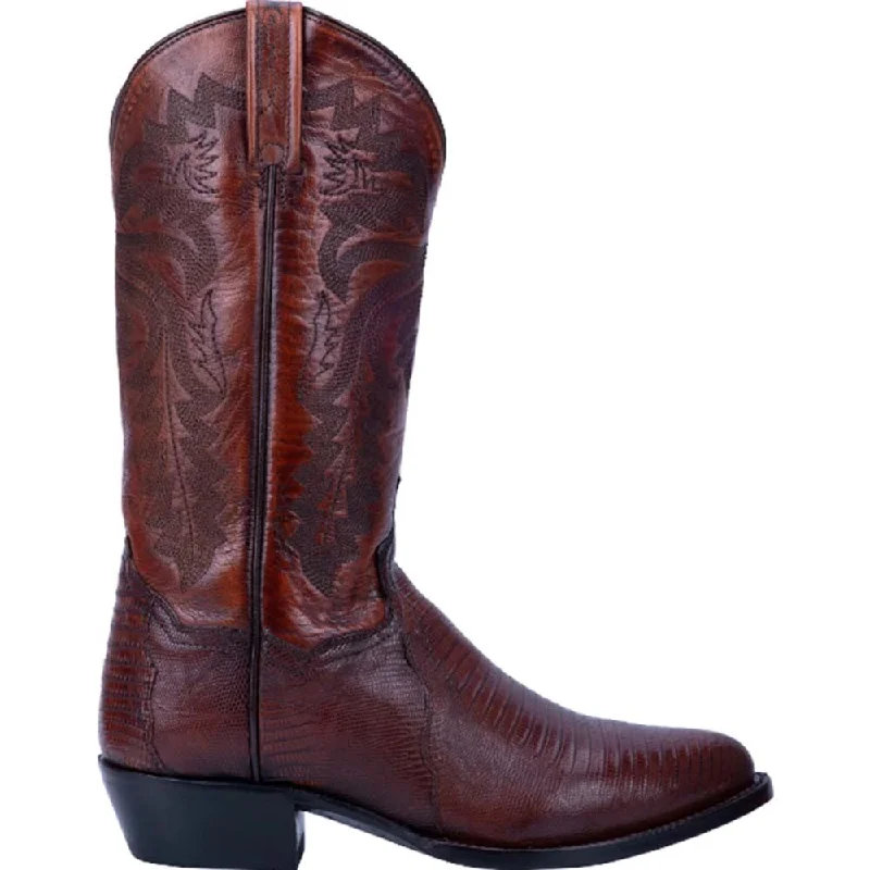 Boots plush feel-Dan Post Tan Winston Lizard Men’s Boot