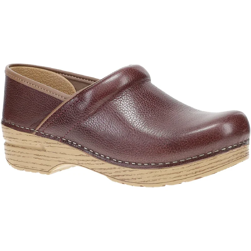 mules for a feminine touch-Women's Dansko Professional Cordovan Milled Leather