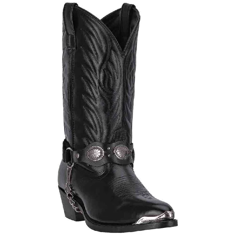 Boots rooftop vibe-Laredo Black Leather Footed Boots